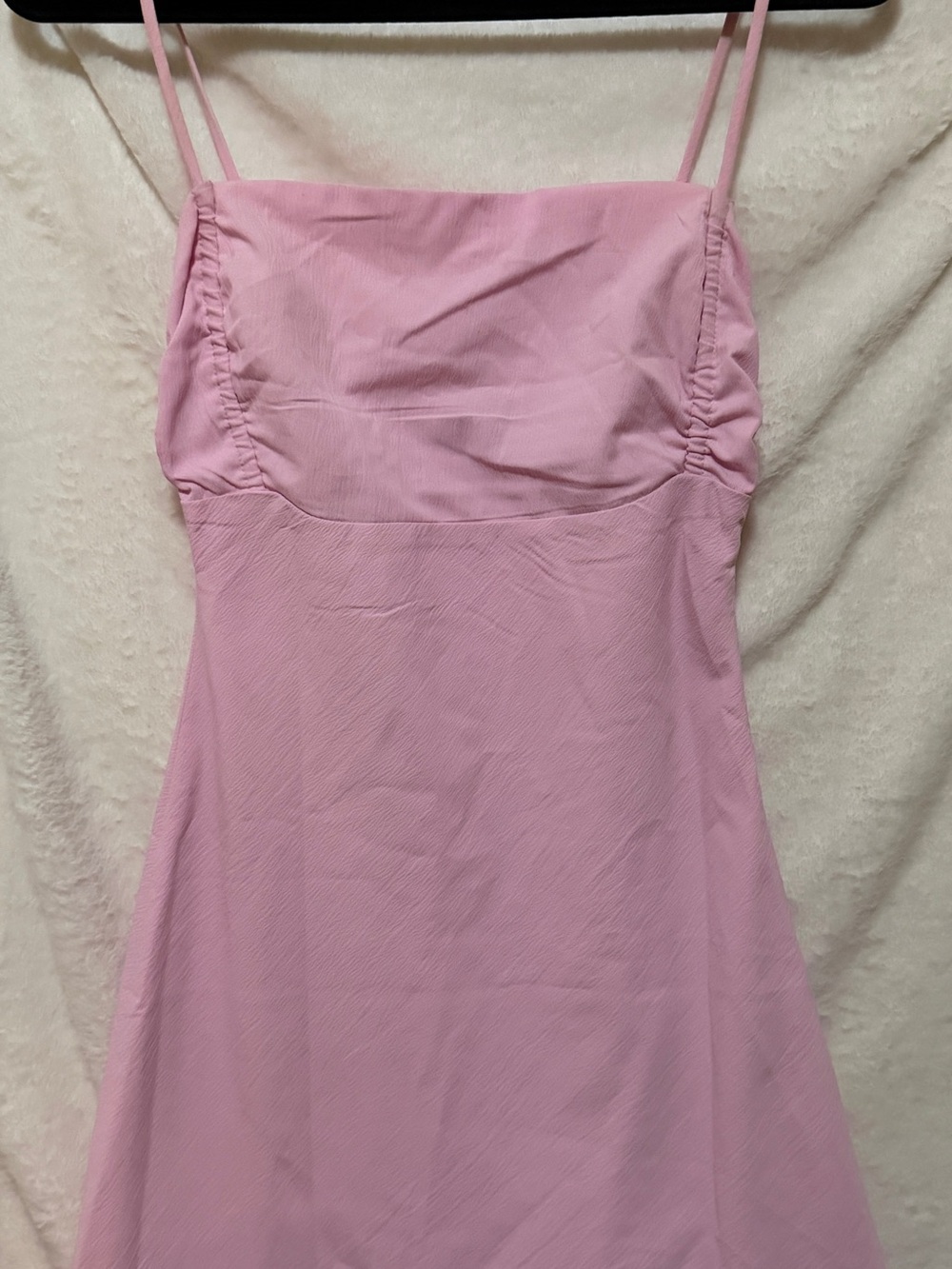 White Fox Boutique Light Pink Spaghetti Strap Mini Dress